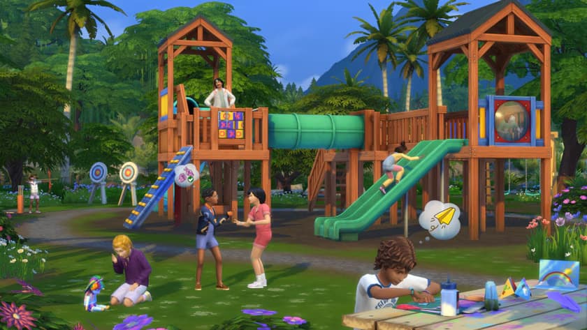 Modular parks in The Sims 4