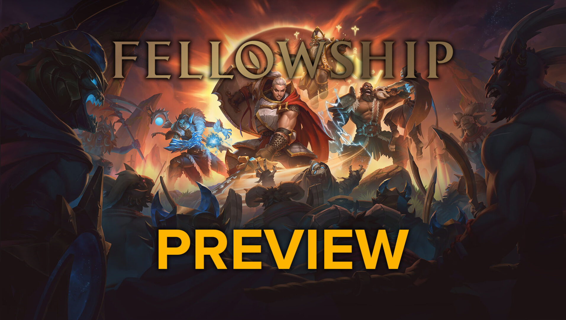 Fellowship key art with logo and "preview" title