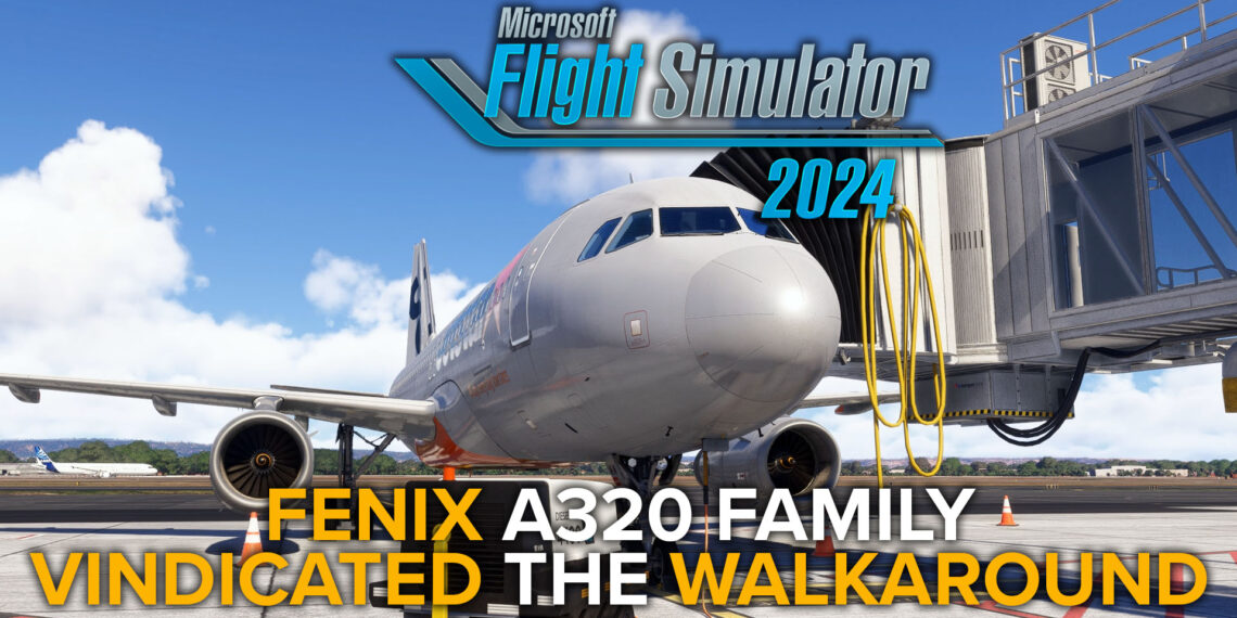 Fenix Airbus A320 in Jetstar colors attached to a jetway at Adelaide airport in Microsoft Flight Simulator 2024