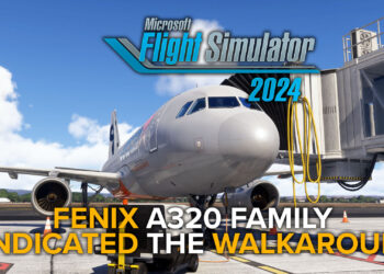 Fenix Airbus A320 in Jetstar colors attached to a jetway at Adelaide airport in Microsoft Flight Simulator 2024