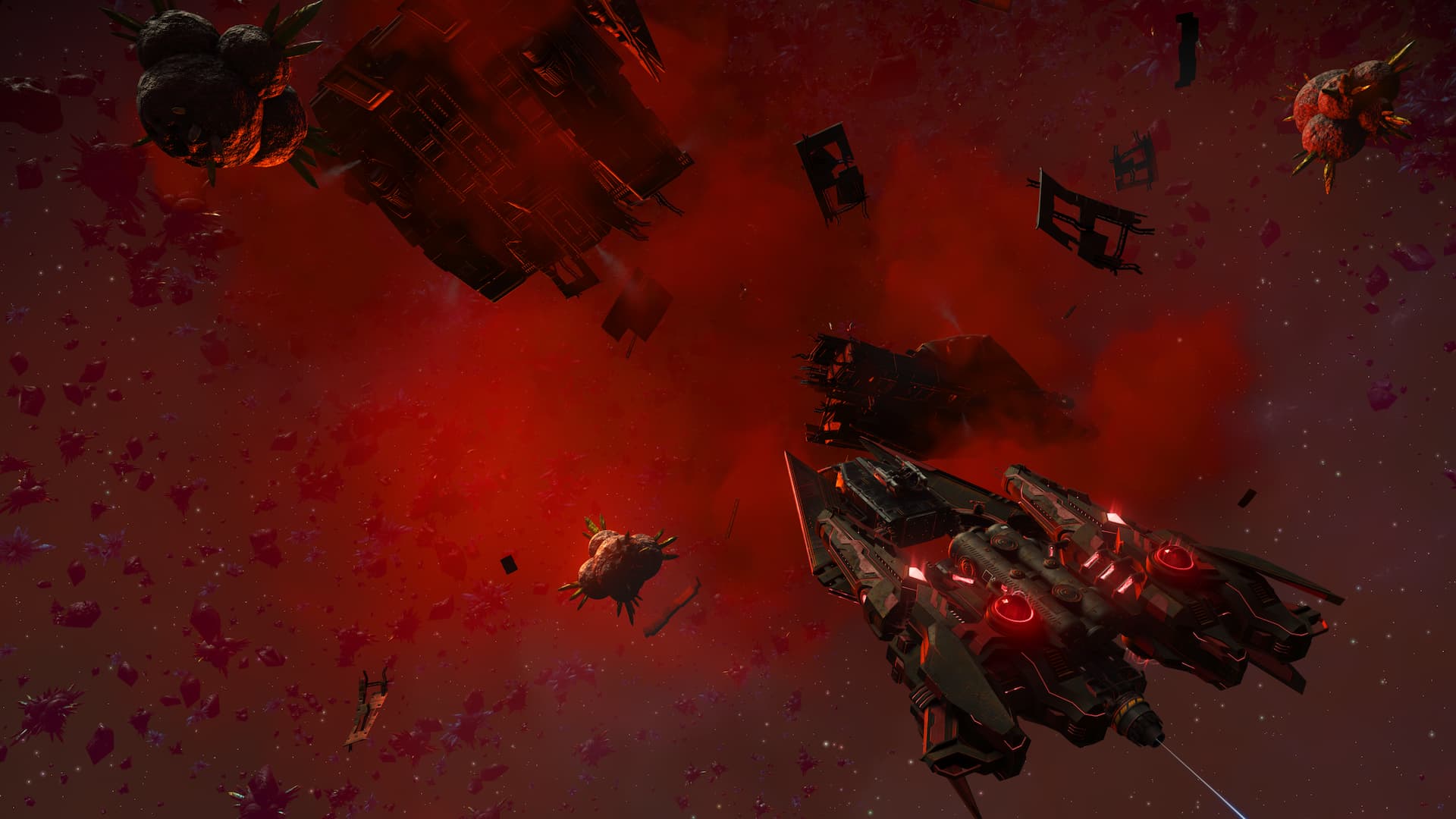 No Man's Sky Breach wreckage