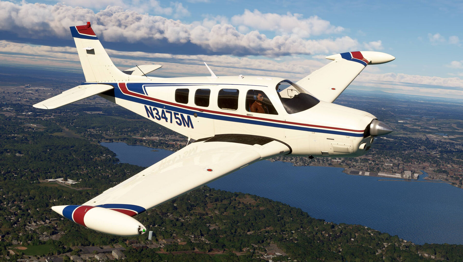 Microsoft Flight Simulator Black Square Bonanza Professional