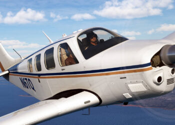 Microsoft Flight Simulator Black Square Bonanza Professional