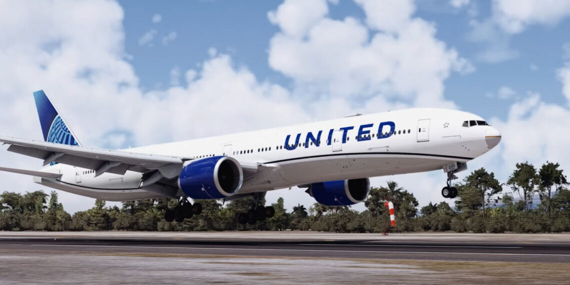 Boeing 777 in Microsoft Flight Simulator