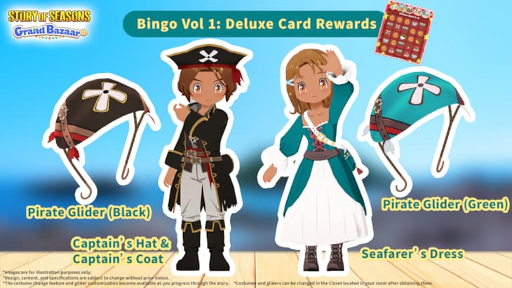 Story of Seasons Grand Bazaar Happy Biingo Deluxe Card prizes
