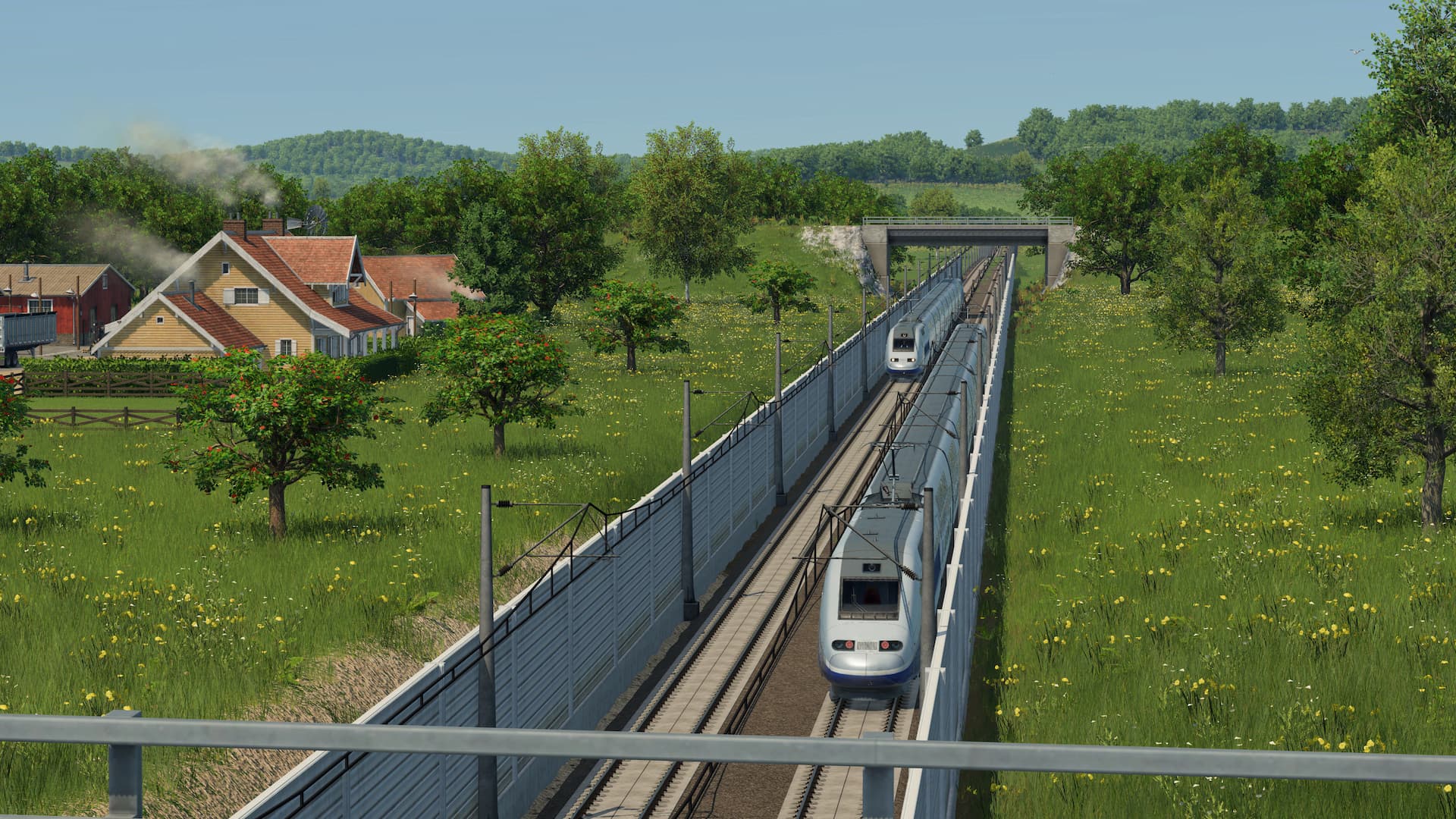 Transport Fever 3 Highspeed Train Countryside
