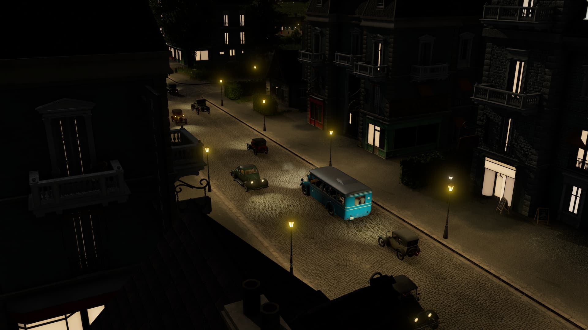 Transport Fever 3 Old Bus by Night