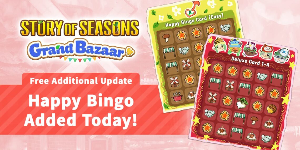 Story of Seasons Grand Bazaar Happy Bingo promo