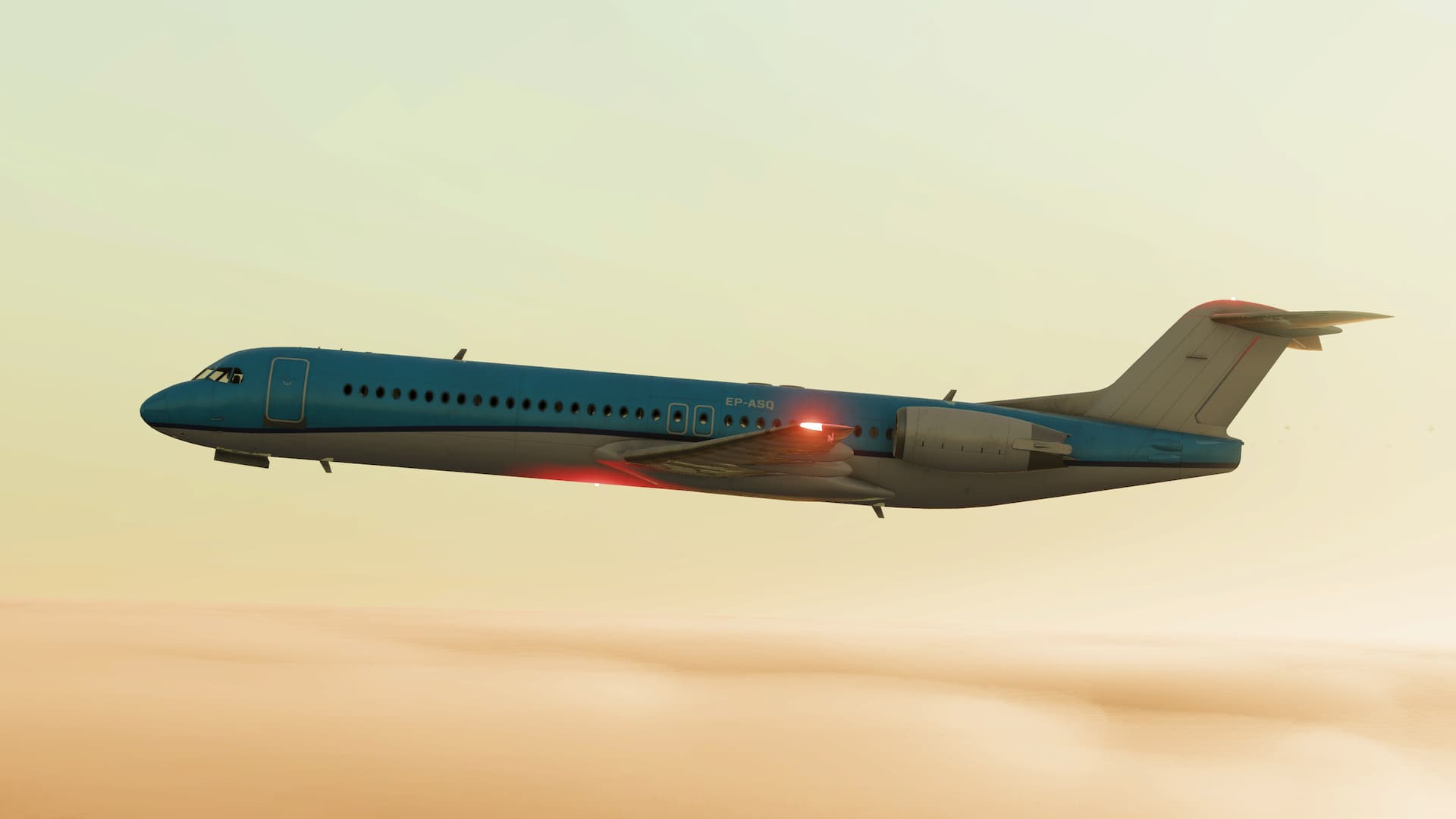 Transport Fever 3 Airplane in Dawn