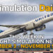 A Boeing 757 by BlueBird Simulation climbs above an airport in Microsoft Flight Simulator 2024, featured in the November 3 - November 9, 2025 edition of Simulation Daily’s Weekly Flight Simulation News.