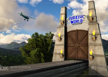 Jurassic World Archipelago Microsoft Flight SImulator 2020