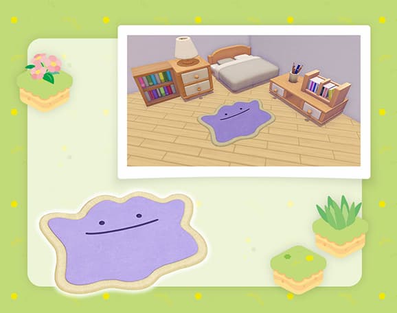 Pokemon Pokopia Ditto rug