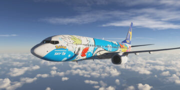 Microsoft Flight Simulator Boeing 737-800 by PMDG running in Microsoft Flight Simulator 2024