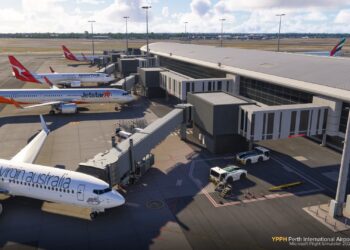 Perth Airport in Microsoft Flight Simulator 2024
