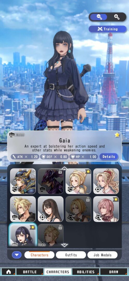 Dissidia Duellum Final Fantasy characters