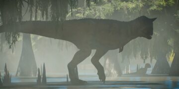 Jurassic World Evolution 3 misty photograph Cypruss Tree