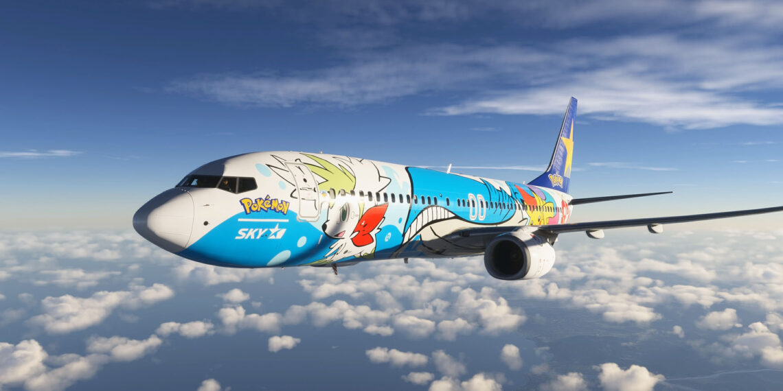 Microsoft Flight Simulator Boeing 737-800 by PMDG running in Microsoft Flight Simulator 2024