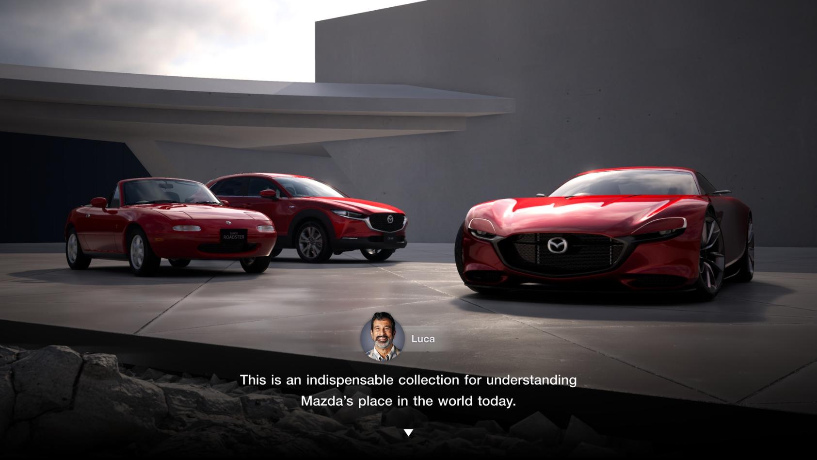 Mazda Gran Turismo 7 Cafe Menu