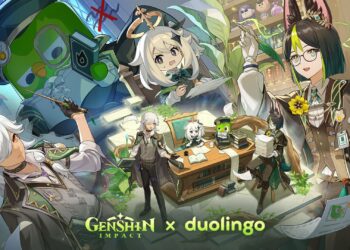 Genshin Impact Duolingo art