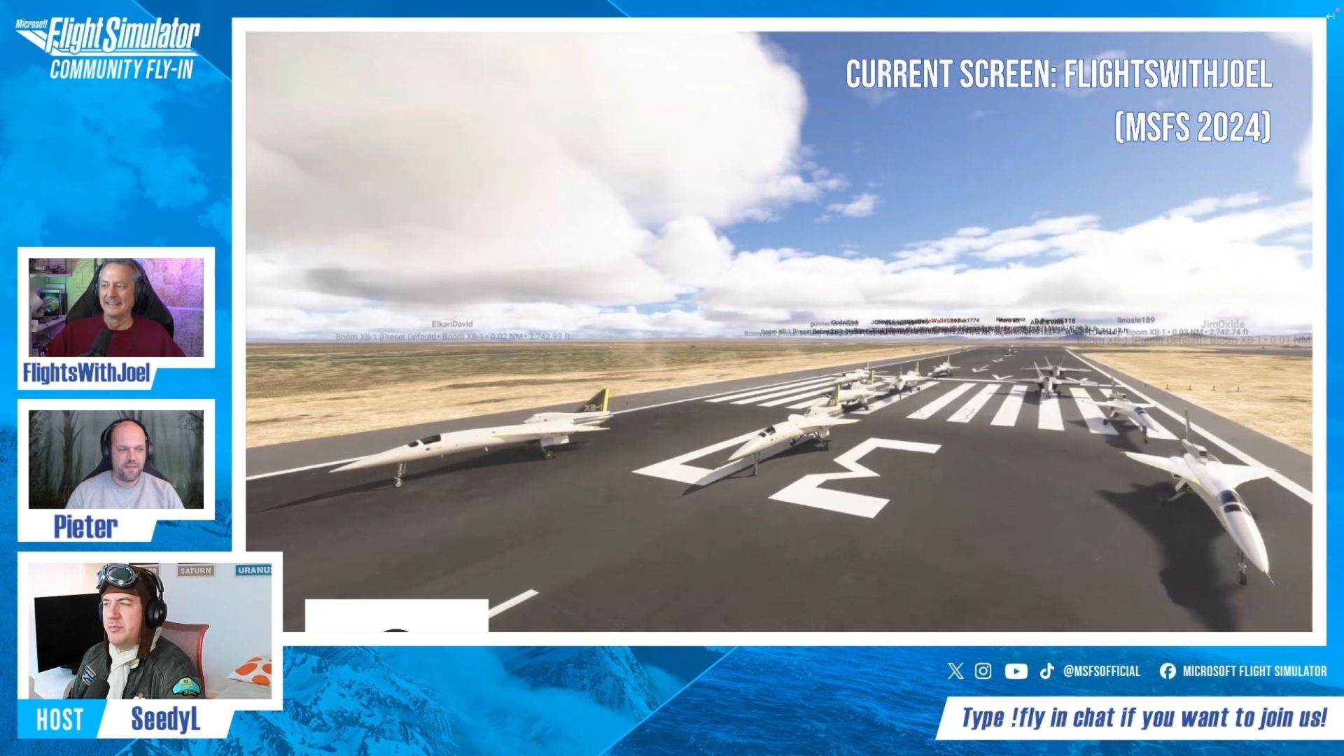 Microsoft Flight Simulator 2024 Community Fly In with the Boom XB-1