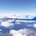 A flight simulation scene: PMDG 737 in Microsoft Flight Simulator 2024