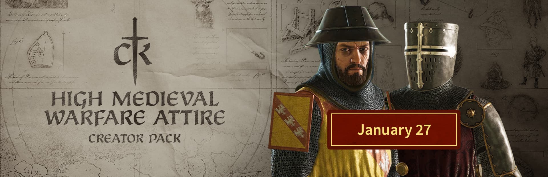 Crusader Kings 3 HIgh Medieval Warfare Attire banner