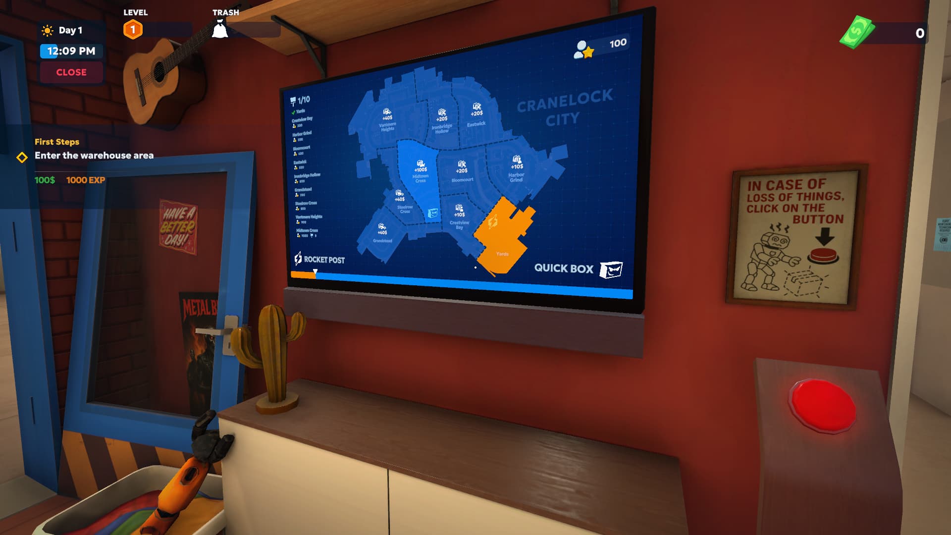 Shipping Store Simulator 2037 managing