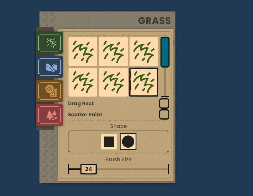 Ground of Aces map editor UI