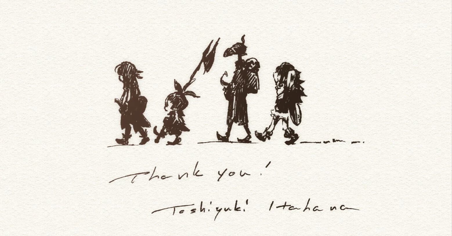 Toshiyuki Itahana farewell drawing