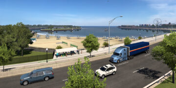 American Truck Simulator Illinois Water Bodies