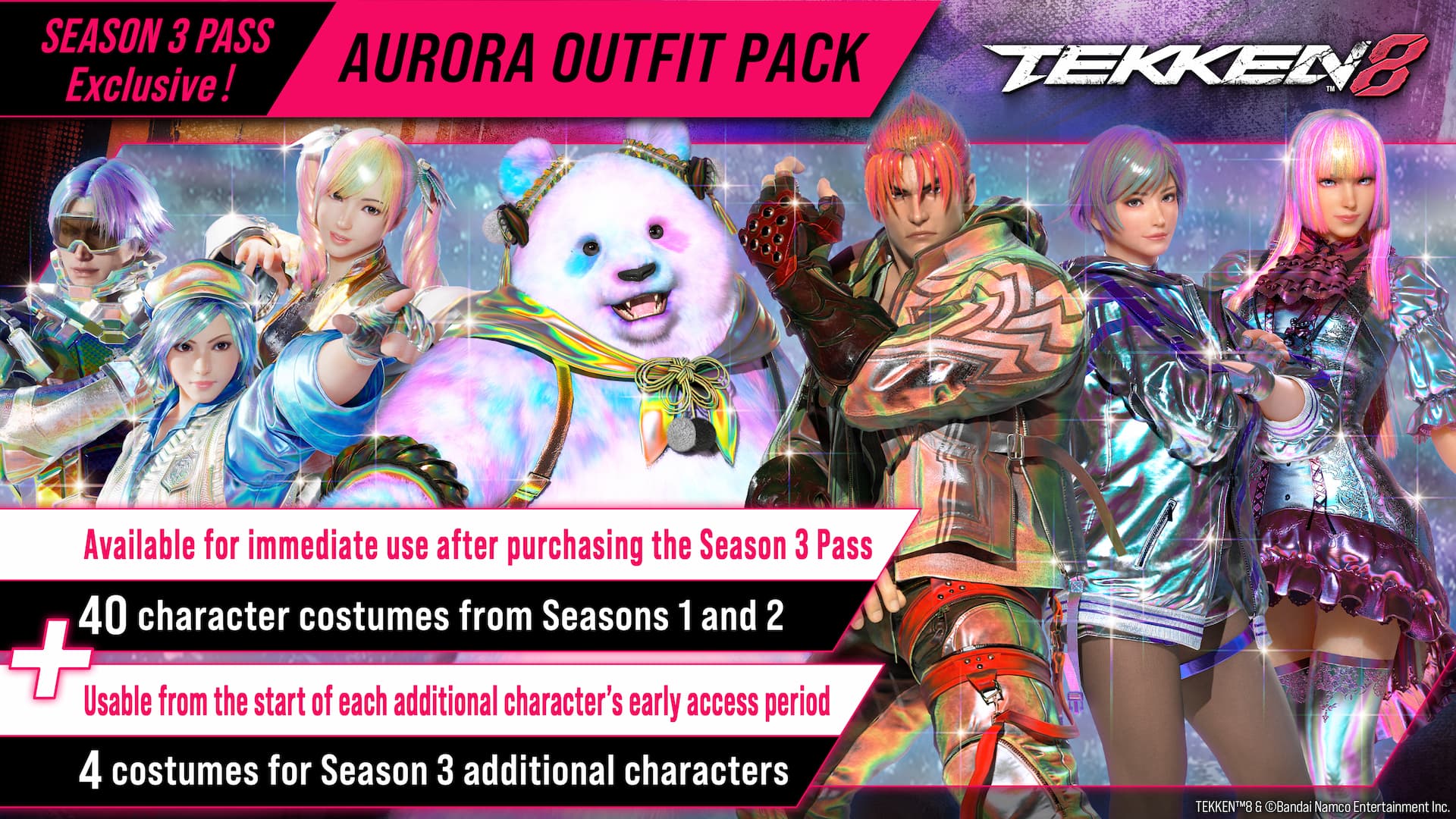 Tekken 8 season 3 aurora outfit pack